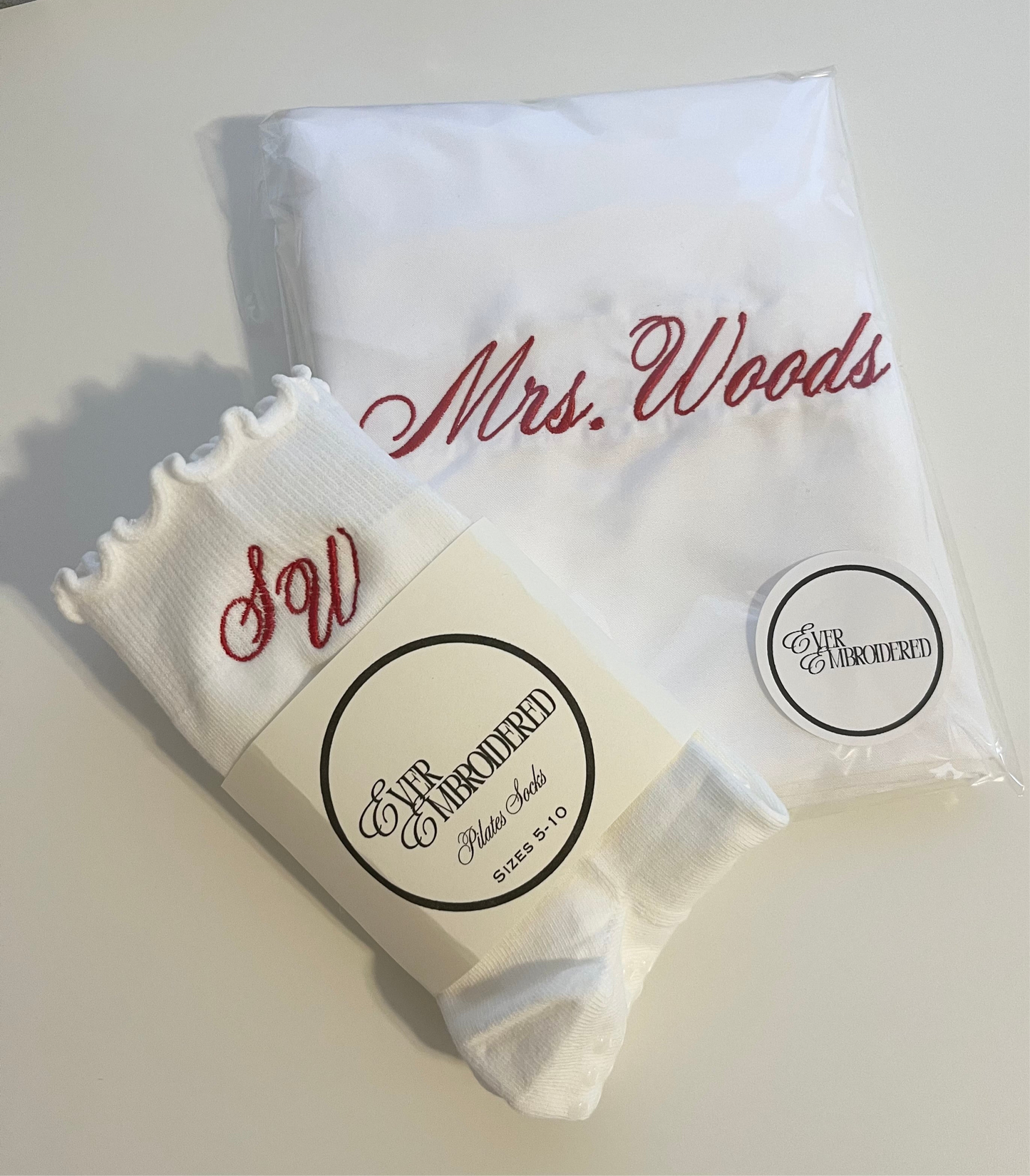 Personalized Ruffle Sham Pillowcase