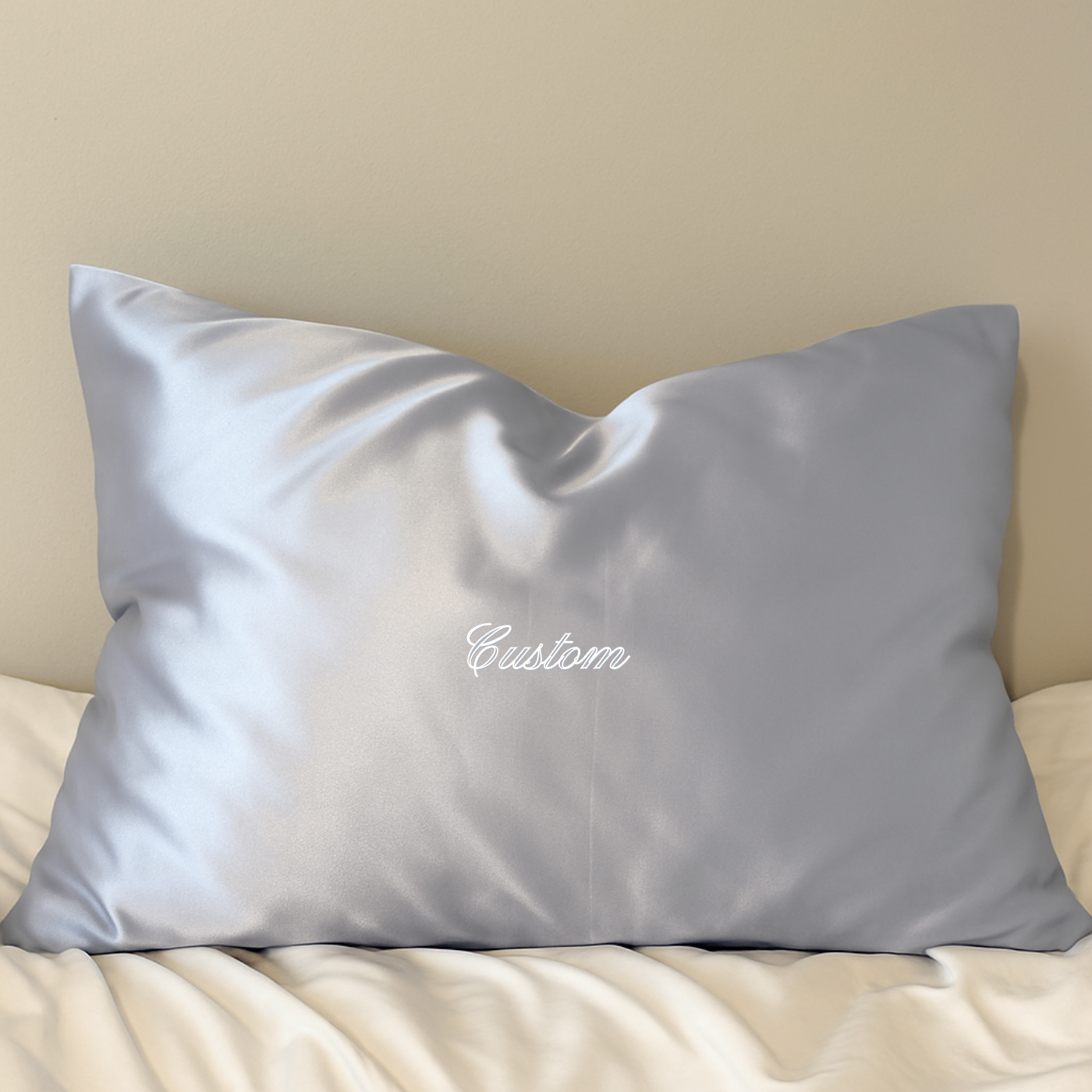 Custom Embroidered Satin Pillowcase