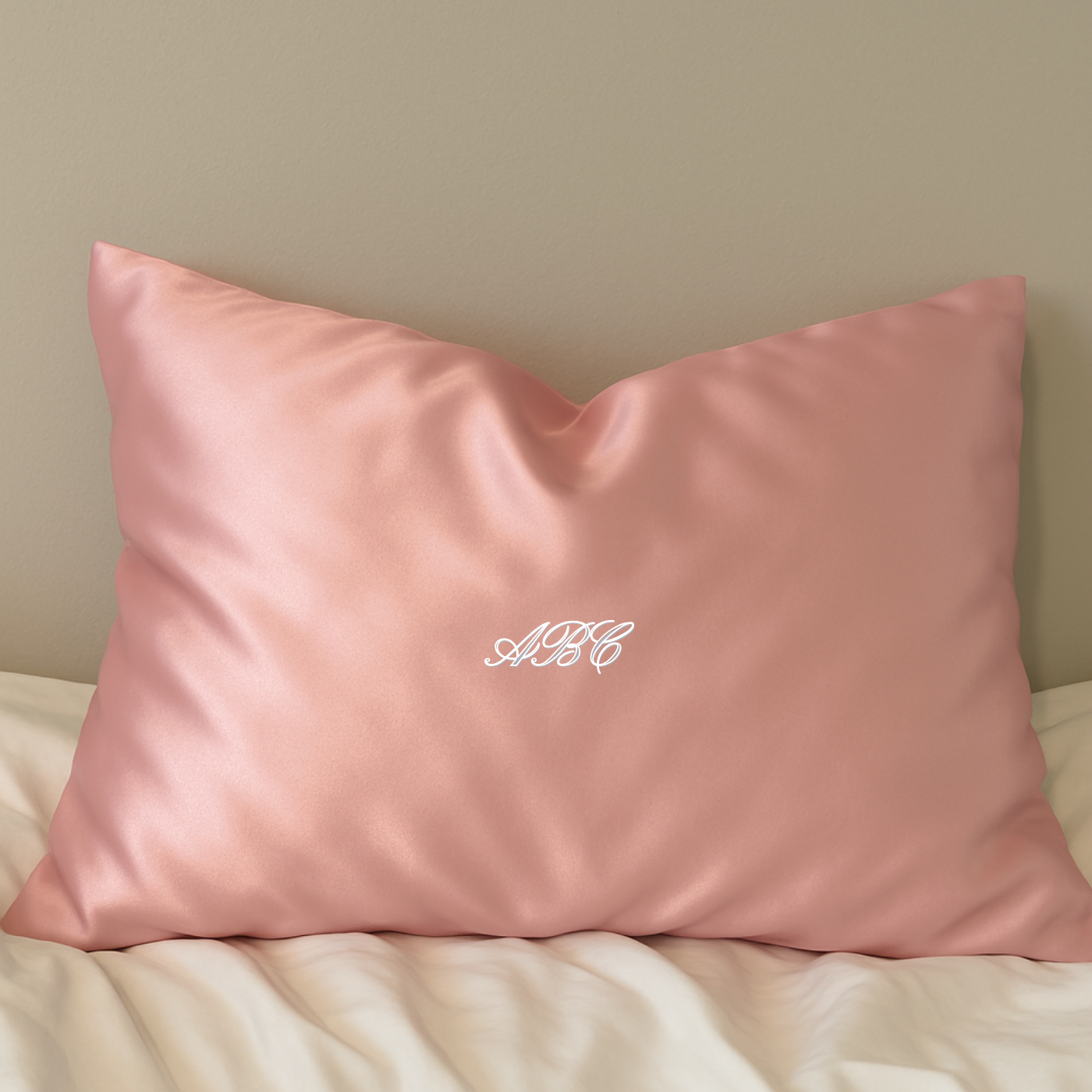 Custom Embroidered Satin Pillowcase