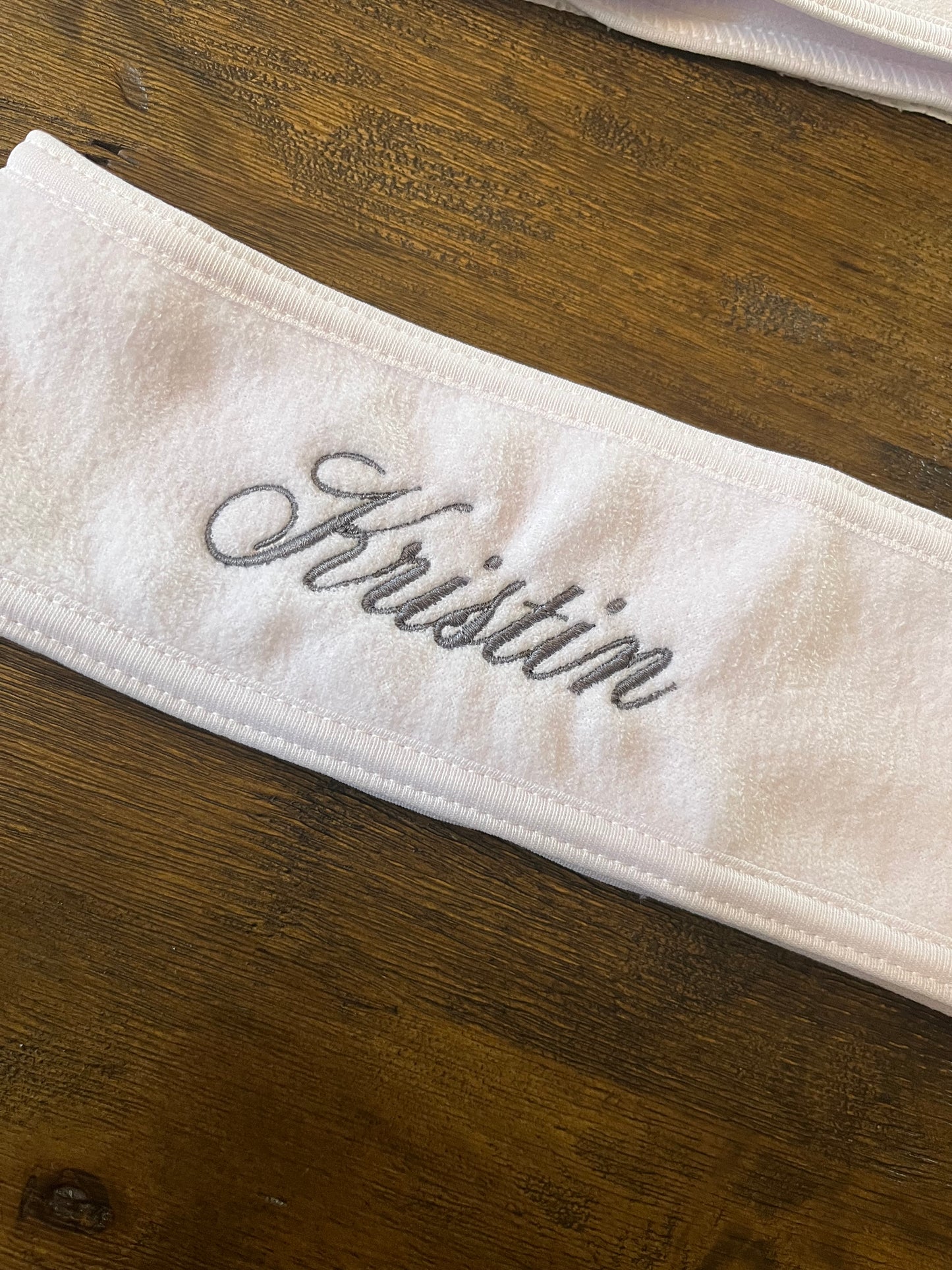 Custom Embroidered Spa Wrap Headband