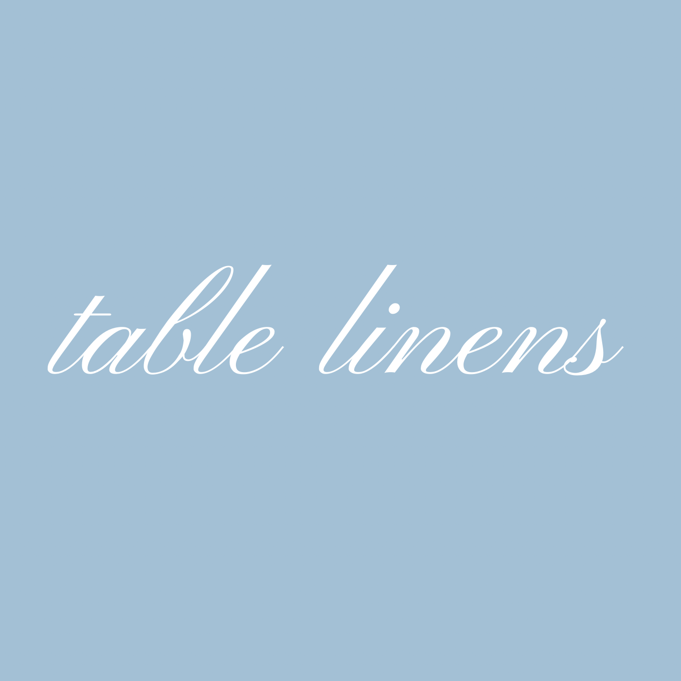 Mix & Match Table Linens