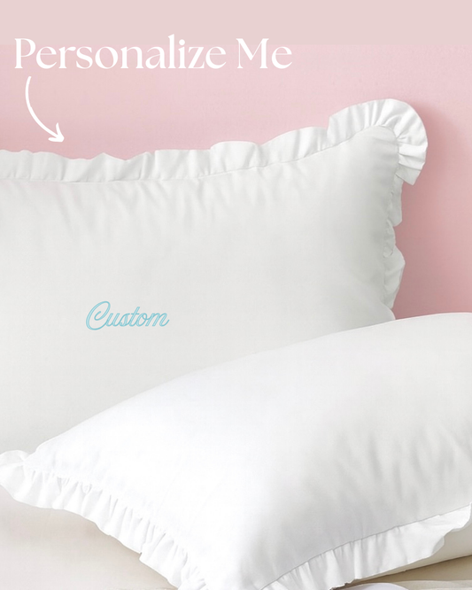 Personalized Ruffle Sham Pillowcase