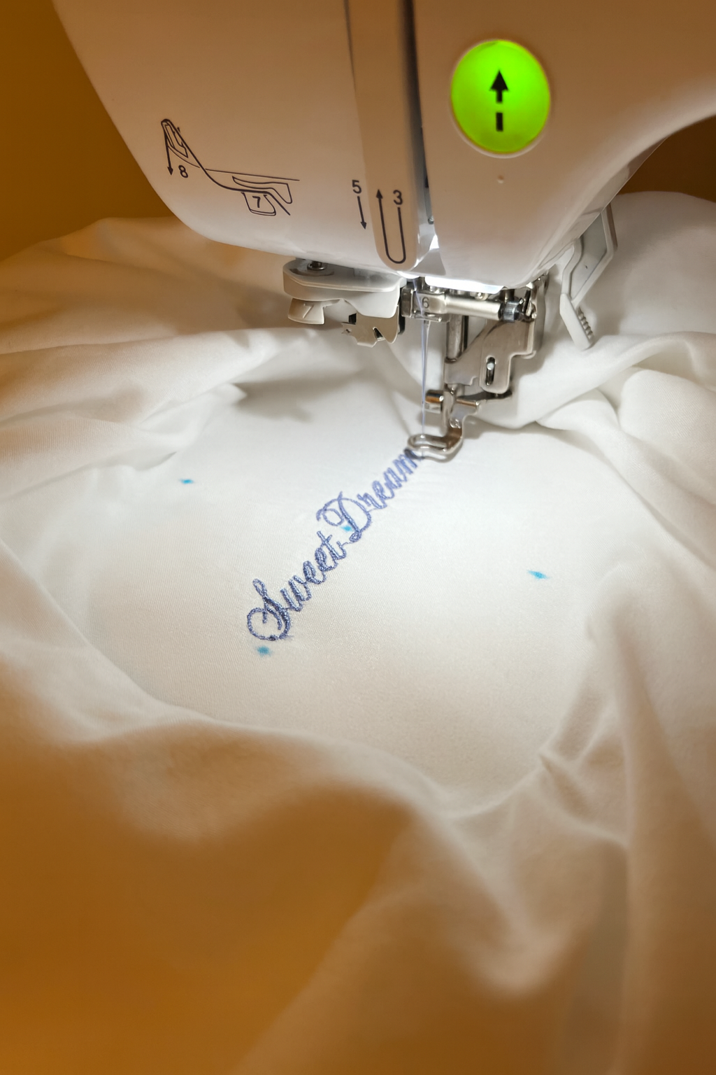 'Anything But Basic' Custom Embroidered Microfiber Pillowcase