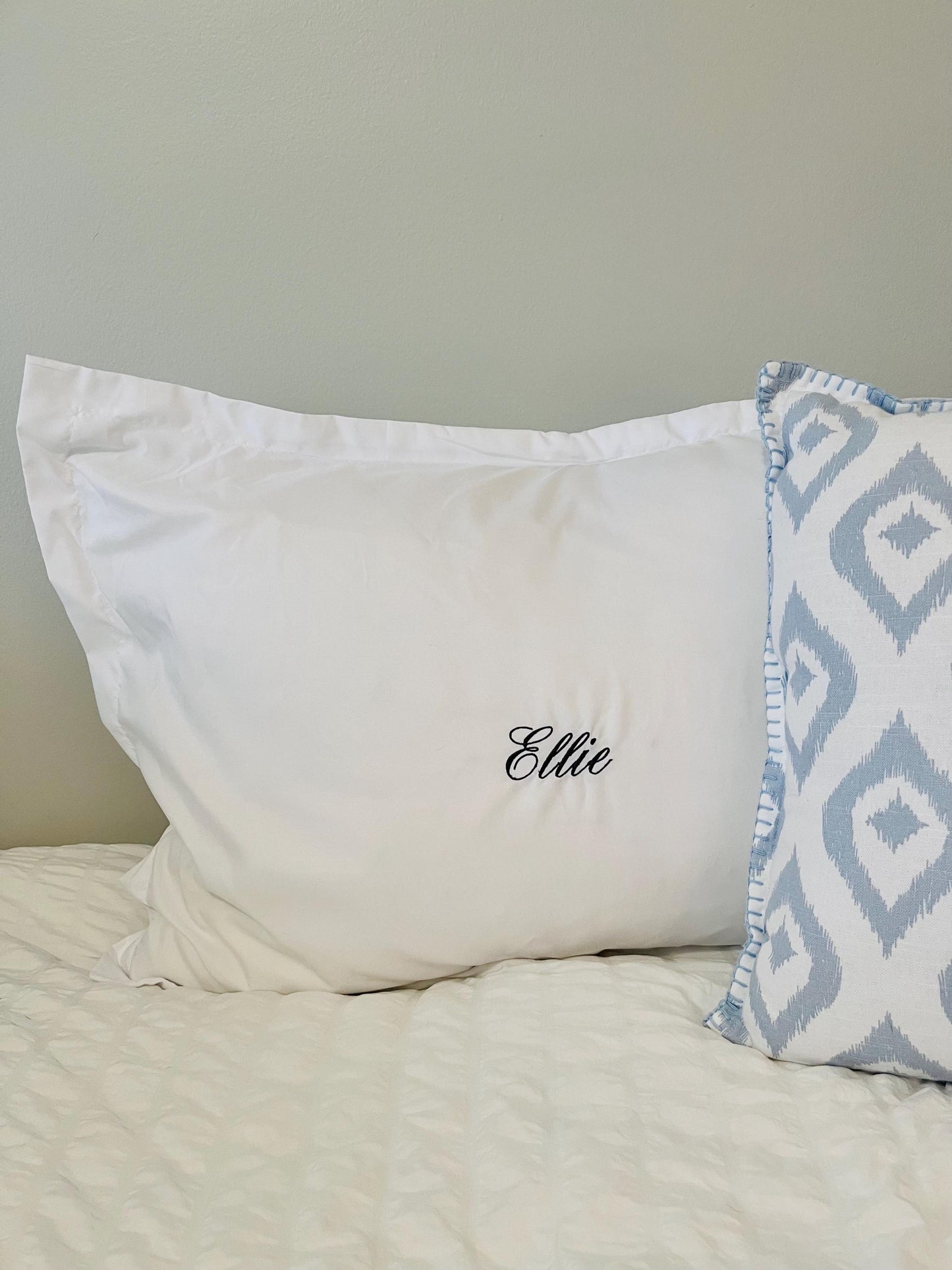 Oxford Sham Custom Embroidered Pillowcase
