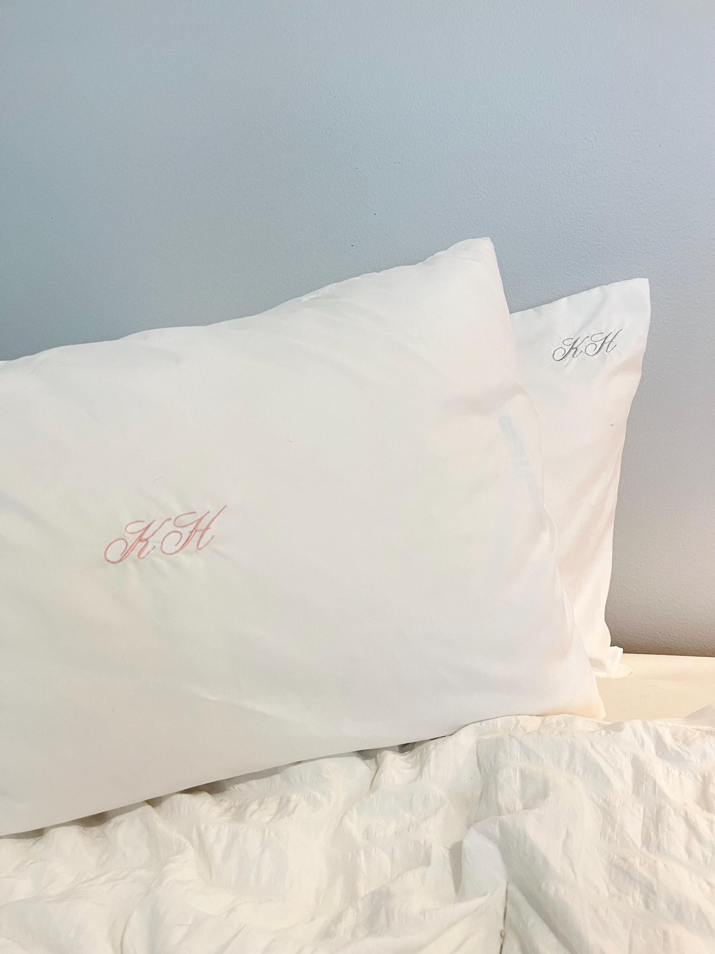 'Anything But Basic' Custom Embroidered Microfiber Pillowcase