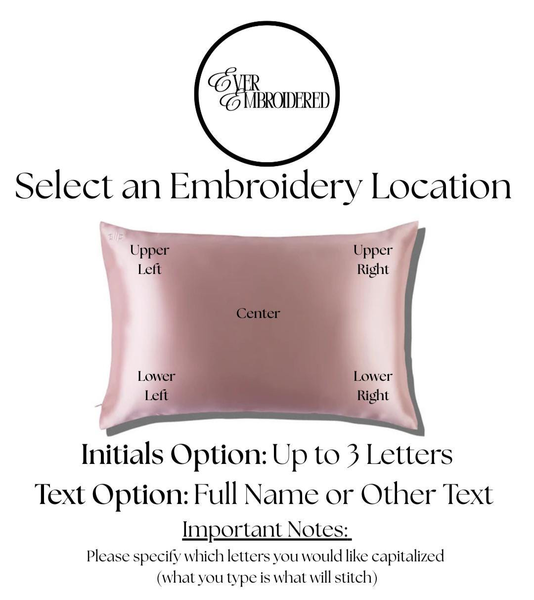 Oxford Sham Custom Embroidered Pillowcase
