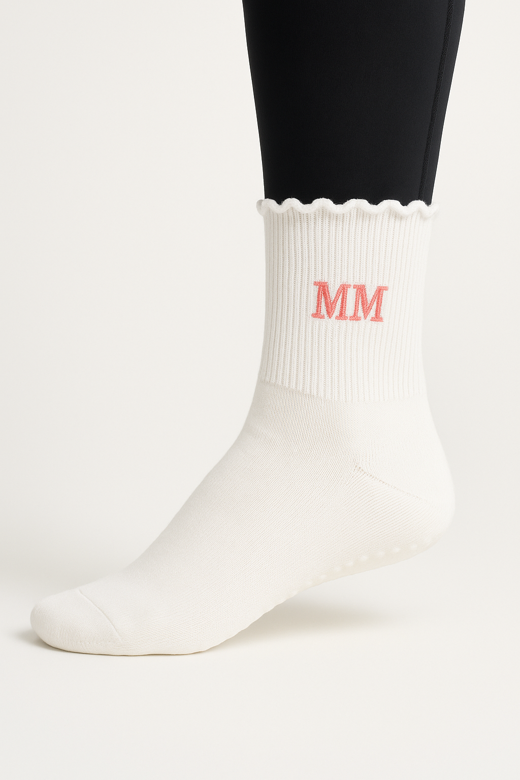 Custom Embroidered Pilates Grippy Socks