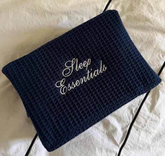 Waffle Knit Cosmetic Bag