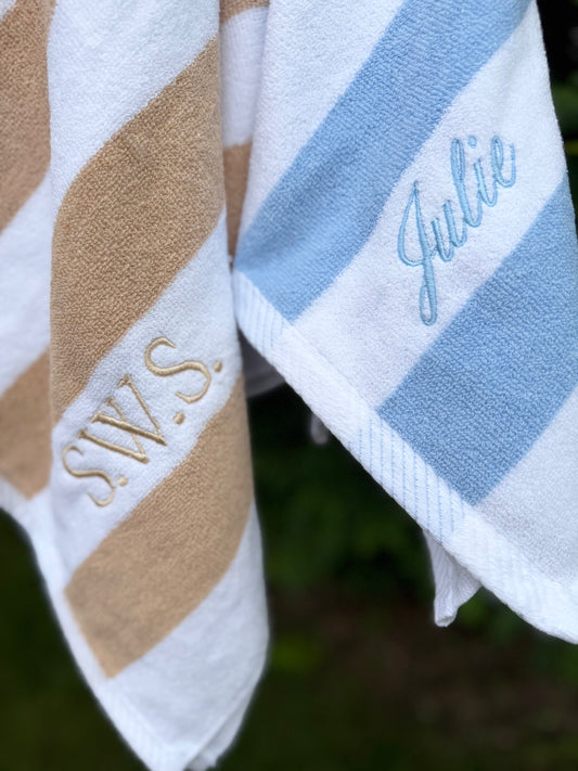 Striped Oversized Beach Towel